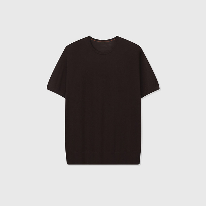 loro piana icewish wool crew-neck knit t-shirt
